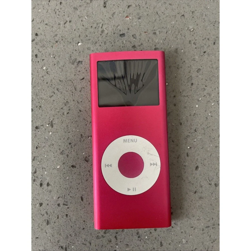 Apple A1199 4GB iPod Nano 2nd Gen Limited Ed. Product RED MA725LL READ! Screen